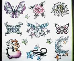 SAVVI Twisted Tribal 30 Temporary Fun Tattoos 1/2&quot;-2&quot; Age 4+ Pkg Made In... - £6.32 GBP