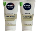 2X Nivea Men&#39;s Sensitive Face Wash 5 Oz. Each  - £19.63 GBP