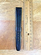 Vintage Speidel Leather (NIB) Black &amp; Gold Watch Band (19.07mm or .75&quot;) ... - £15.27 GBP