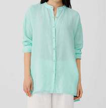 Eileen Fisher - Garment-Dyed Organic Handkerchief Linen Shirt - £78.63 GBP