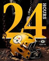 Pittsburgh Steelers NFL Football Sign 24 Hours vs Green Bay Packers - $34.67 CAD