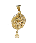 20 karat hallmark fine gold 4.8cm pendant for half brother jewelry - €358,66 EUR