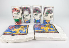Vintage Lion King Napkins 16 Each Lot Of 2 And Paper Cups 8 Each Lot Of 4 Disney - £18.92 GBP