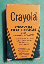 Avon Crayola Crayon 3 Lip Glosses Balm Vintage 1980 Chocolate Strawberry... - $367.22 MXN