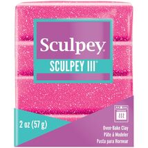 Sculpey III Polymer Clay Pink Glitter - $69.69 MXN