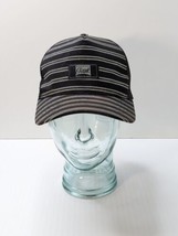 Beautiful Giant Hat Cap Los Angeles Black Gray Striped Mesh Snapback Tru... - £19.78 GBP