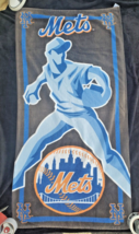 NY New York Mets Beach Towel 52x26&quot; MLB Officially Licensed Genuine Merc... - £15.53 GBP