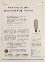1925 Print Ad GE Edison Mazda Incandescent Movie Projection Lamps Harrison,NJ - £12.94 GBP