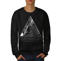 Wellcoda Denmark Copenhagen Mens Sweatshirt, Big Casual Pullover Jumper - £24.26 GBP+