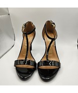 Calvin Klein Open Toe Strappy Black 3.5&quot; Heels Size 9 - $23.28 CAD