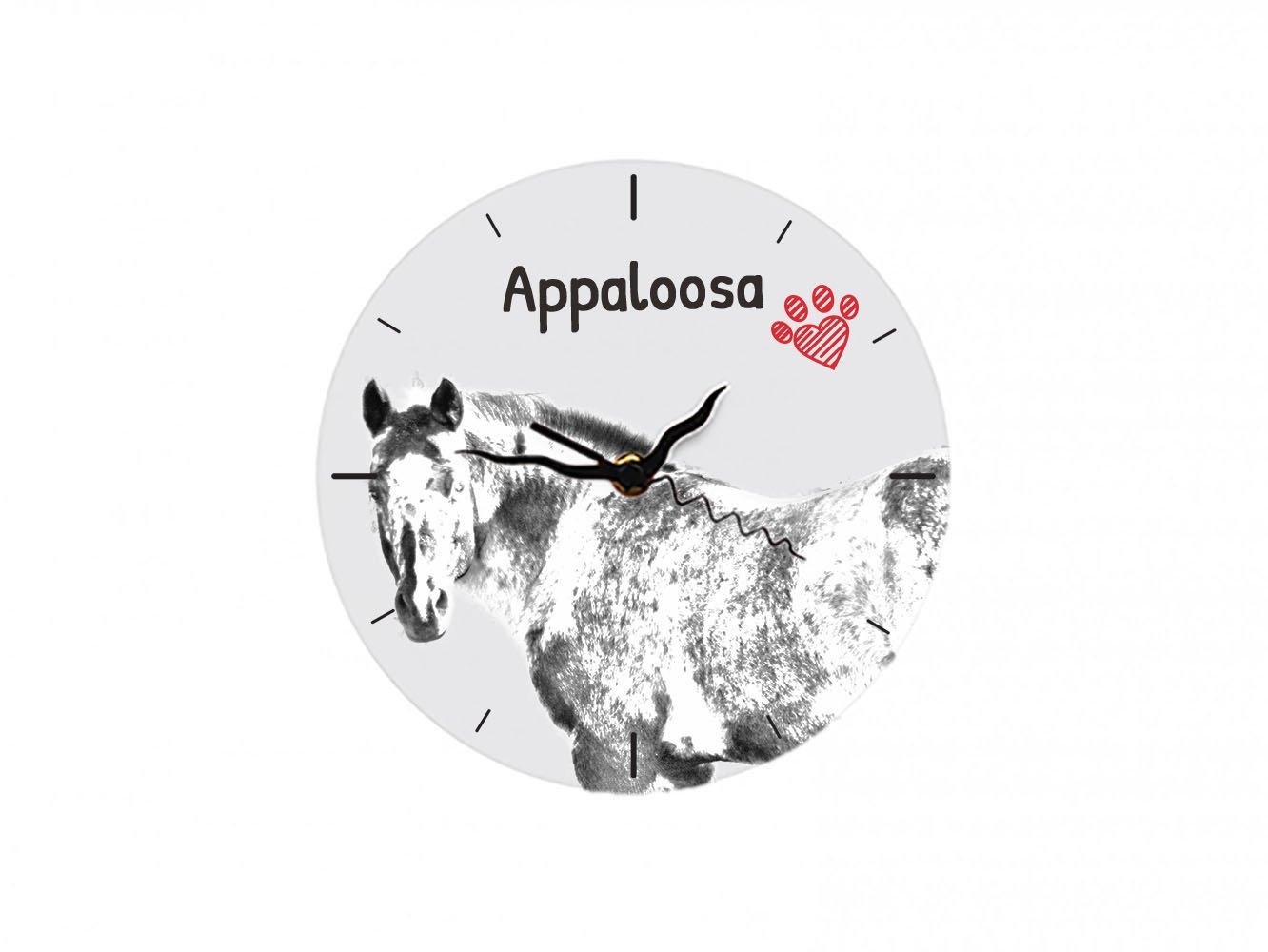 Primary image for Appaloosa, Free standing MDF floor clock with an image of a horse.
