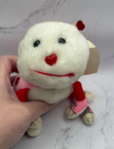 Vintage Love Bug Lady Bug Plush w/Pink Shoes Happy Valentine&#39;s Day Acme 1980s 6&quot; - $6.95