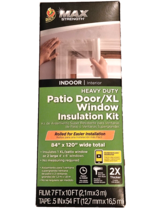 Duck MAX Strength Heavy Duty Patio Door/XL Window Insulation Kit 84&quot;x120... - $21.22