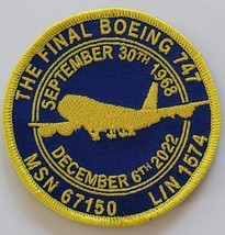 The Final Boeing 747 Atlas Air N863GT Embroidered Patch - £29.09 GBP