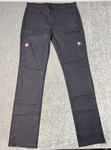 Sp5der Worldwide Wax Denim Pants Jeans Mens 34 x 35 Young Thug Dark Purple - $148.49