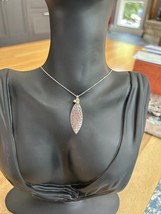 Hammered Metal Leaf Pendant ONLY - $276.79 MXN