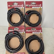 LOT OF 4 Blackburn Combo Cable Lock 5 Ft. X 10mm Steel Bicycle Bike Lock... - $27.79 CAD