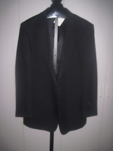 AFTER HOURS MENS BLACK PROM/WEDDING RENTAL JACKET-44L-LINED-POCKETS NO L... - $13.09