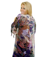 GORGEOUS Mucha Vintage Style Velvet  ArtDeco Lady Bohemian DeLuxe Duster - $411.65 CAD