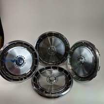 Vintage 1971 - 1973 Ford Mustang Standard 14&quot; Hubcaps Dogdish Style Wheel Cover - £78.33 GBP