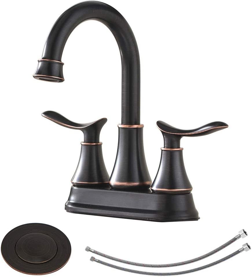Kingo Home Modern 2 Handle Oil Rubbed Bronze Bathroom Faucet, Bronze Bat... - $41.99