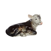 Vintage Ceramic Hereford Calf Shaker Replacement Brown White Baby Cow Farm - £18.68 GBP