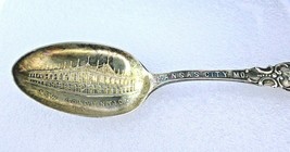 Souvenir Spoon New Convention Hall Kansas City Sterling Silver Alvin 1900 - £33.21 GBP