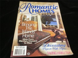 Romantic Homes Magazine May 2001 Bringing the Islands Home,Decorating With Paper - £9.48 GBP