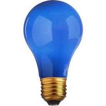 4 Pk CERAMIC BLUE Light Bulb 25 Watt Medium Base Police Support Party Light New! - £11.76 GBP