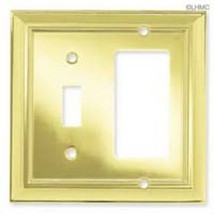 W060ZMC-PB Polished Brass Architect Single Switch/GFCI Cover Plate - £16.77 GBP