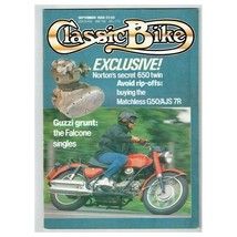 Classic Bike Magazine September 1988 mbox3024/b Guzzi grunt - £3.82 GBP