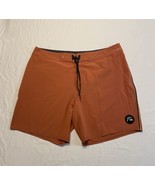 Quiksilver High line Boardshorts Mens Waist 38 Mango Orange Stretchy Qui... - £18.50 GBP