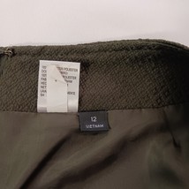 Tahari by Arthur S Levine Women's Back Zip & Slit A-Line Green Skirt Size 12 image 8
