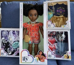 Disney ILY 4ever MOANA 18” Doll 3 Outfits Accessories Cruella Ursula Jasmine New - £135.88 GBP