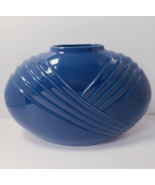 Vintage 1980&#39;s 7.75&quot; Blue Ceramic Vase Made in Japan - £27.57 GBP