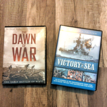 2x DVDs Victory at Sea &amp; Dawn of War Documentary Series WWII 37 Total Episodes - £4.60 GBP