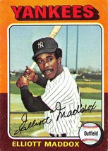 1975 Topps #113 Elliott Maddox New York Yankees ⚾ - £0.66 GBP