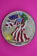 Colorized 2000 American Silver Eagle 1 Ounce .999 Fine Exact Coin Shown ... - $59.99