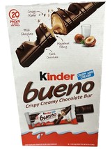 Kinder Bueno Crispy Creamy Chocolate Bars, 20 ct Box. Krispy Wafer, Nut Filling. - $23.99