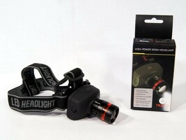 High Power Zoom Headlamp LED Headband Headlamp Indoor/Outdoor Head Flash... - $7.99