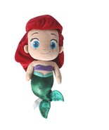 Disney Store Ariel Plush Doll Little Mermaid Red Hair Green Tail 15&quot; - $23.29 CAD