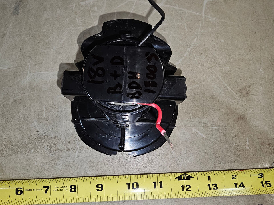 Primary image for 23QQ71 VACUUM MOTOR FROM BLACK + DECKER BDH1800S, RUNS GREAT, 18VDC, VERY GOOD