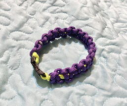 Paracord Rope Handmade 9 Inch Bracelet Purple - $8.00