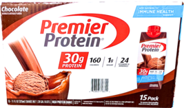 Premier Protein 30g High Protein Shake Chocolate 15 x 11 Fl Oz EXP 06/2026 - $43.37