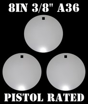 Steel Shooting Targets - 8 Inch Round Hangers - NRA Action Pistol Plates... - $59.99