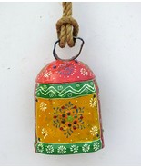 Vintage Swiss Cow Bell Metal Decorative Emboss Hand Painted Farm Animal ... - £45.93 GBP