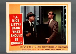 Nice Little Bank That Should Be ROBBED-1958-LOBBY Card -TOM EWELL-CRIME Vf - £19.86 GBP