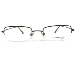 FreudenHaus Eyewear RE/FLEX 2 GUN Eyeglasses Frames Gray Rectangular Half Rim - $74.59