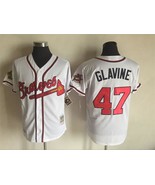 Braves #47 Tom Glavine Jersey Old Style Uniform White - €39,06 EUR