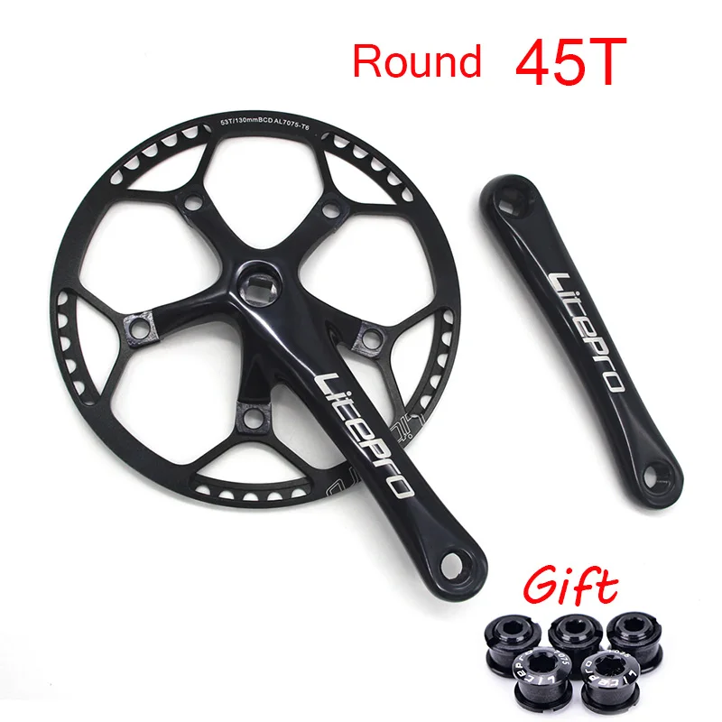 New Chainring 130 BCD Crankset Folding Bike BMX Single Speed Litepro Chainwheel  - £90.65 GBP